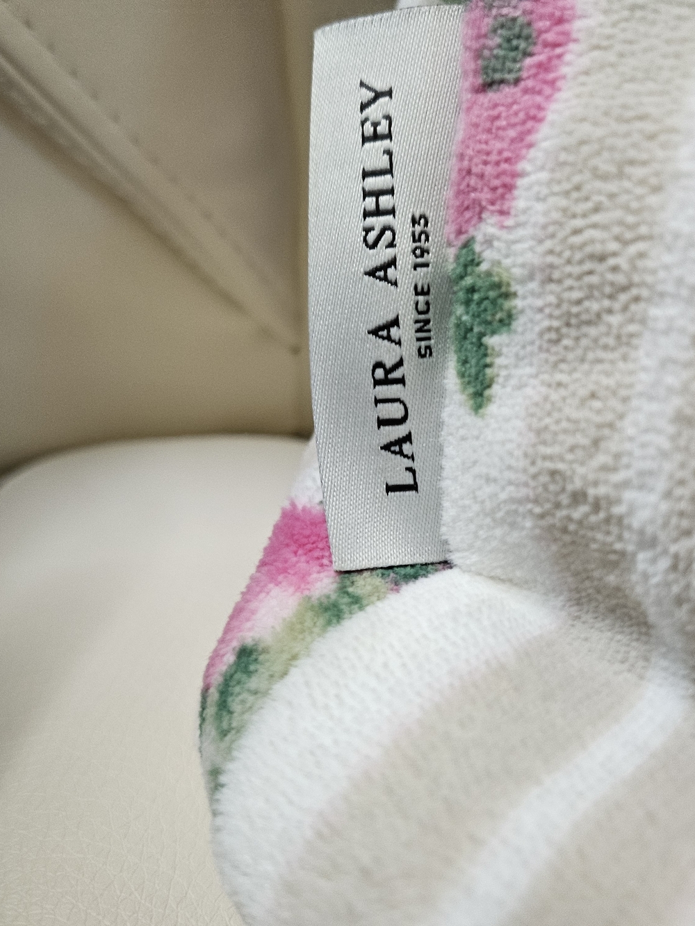 Laura Ashley Pink Floral Stripe Tote Bag - Picture 4 of 7